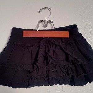 Twilight by BP for Nordstrom Black Ruffled Mini Skirt